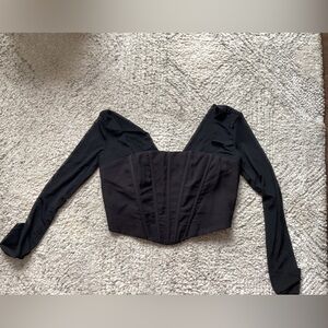 Petal & Pup Mesh corset crop top